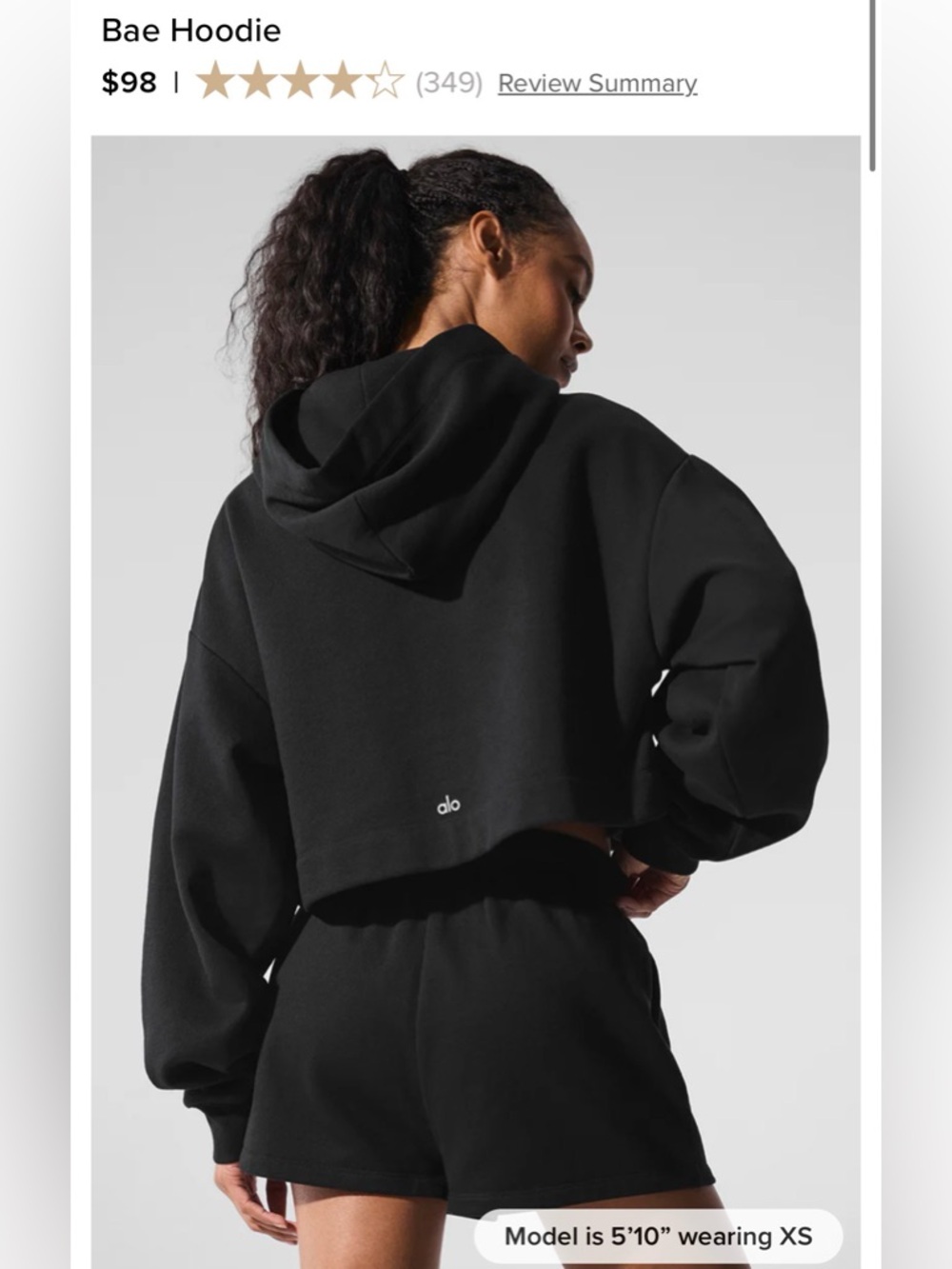 ALO YOGA Bae Hoodie, XS